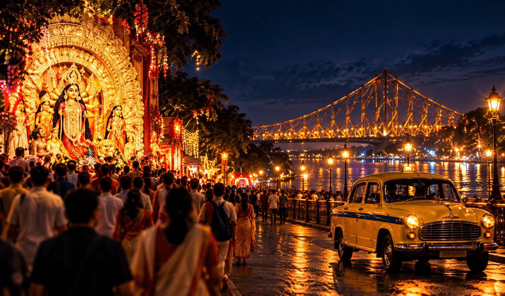 Kolkata Durga Puja by the River